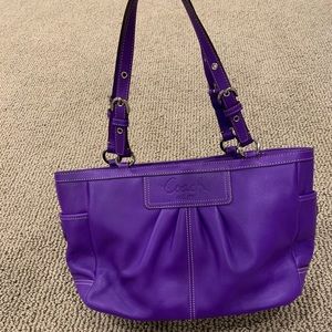 Purple Coach Handbag